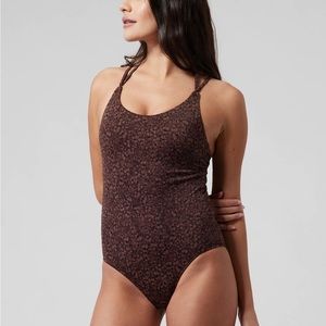 Athleta Swimsuit Keyhole One Piece Camo XS New